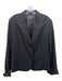 Lafayette 148 Size 14 Black Wool 2 Buttons Darted Blazer Jacket Black / 14