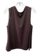 Lafayette 148 Size 12 Brown Cotton Sleeveless Scoop Neck Top Brown / 12