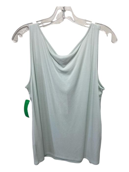 Eileen Fisher Size L Mint Green Silk Sleeveless Scoop Neck Top Mint Green / L