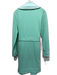 Lake Size S Green Cotton Sheer Open Tie Waist Pockets Robe Green / S