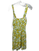 Faithfull the Brand Size M White, Yellow & Green Rayon Sleeveless Floral Dress White, Yellow & Green / M