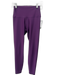 Alo Size S Plum Purple Nylon Wide Waist Band Paneled High Waist Leggings Plum Purple / S