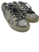 Golden Goose Shoe Size 37 Silver, White & Blue Suede & Leather Glitter Sneakers Silver, White & Blue / 37