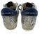 Golden Goose Shoe Size 37 Silver, White & Blue Suede & Leather Glitter Sneakers Silver, White & Blue / 37