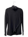 Southcott Size 1 Black Bamboo Blend Turtle Neck Asymetric Long Line Top Black / 1