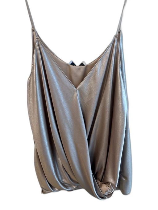 Bailey 44 Size XS Champagne Polyester Spaghetti Strap V Neck Wrap Front Cami Top Champagne / XS