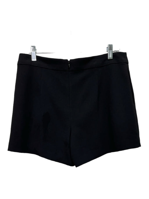 Trina Turk Size 4 Black Polyester Back Zip Layered Shorts Black / 4