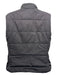 Hermes Size M Black Polyester Down Fill Puffer Zip Up Snap Detail Vest Black / M