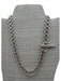 Hermes Silver Metal Chain Toggle Necklace Silver