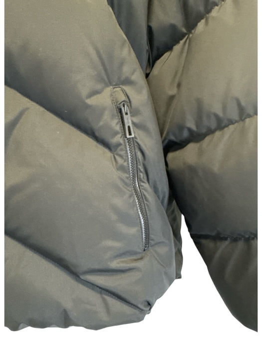 Hermes Size 40 Black Polyester Down Puffer Hood Jacket Black / 40