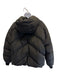 Hermes Size 40 Black Polyester Down Puffer Hood Jacket Black / 40