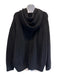 Hermes Size 36 Black Wool Printed Hood Long Sleeve Oversize Sweater Black / 36