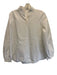 Hermes Size 38/M White Cotton Long Sleeve Half Button Vintage Top White / 38/M