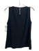 Tibi Size 4 Black Polyester Blend Keyhole Back Ladder Lace Back Rounded neck Top Black / 4