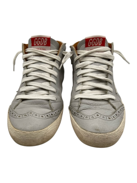 Golden Goose Shoe Size 39 Light Gray, White & Brown Leather Wingtip Sneakers Light Gray, White & Brown / 39