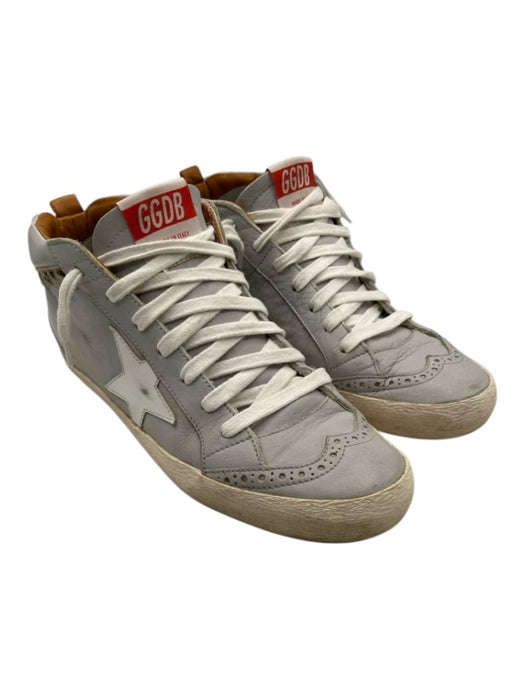 Golden Goose Shoe Size 39 Light Gray, White & Brown Leather Wingtip Sneakers Light Gray, White & Brown / 39