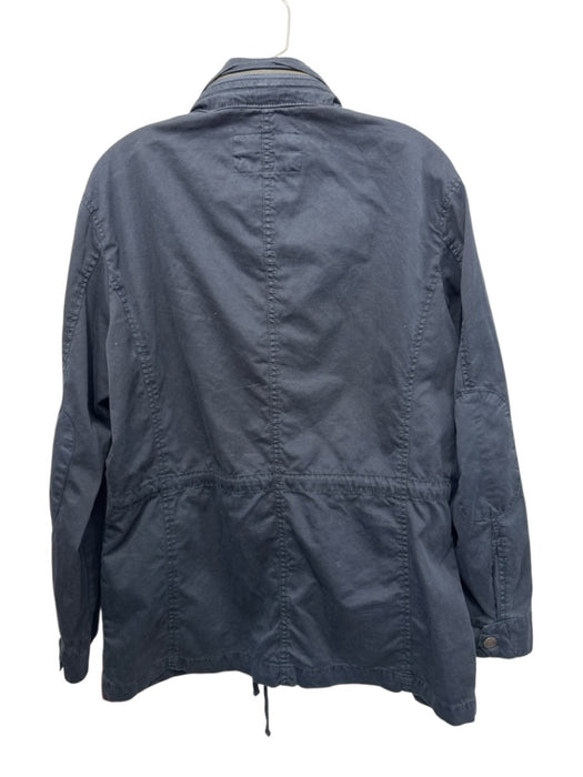 Vince Size M Navy Blue Cotton Zip Front Pockets Utility Jacket Navy Blue / M