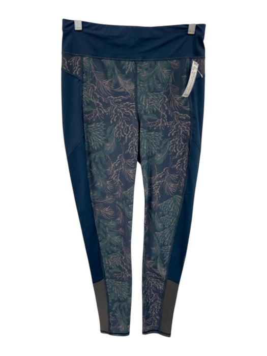 Sweaty Betty Size M Navy Blue & Beige Polyamide Blend Elastic Waistband Leggings Navy Blue & Beige / M