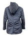 we-ar4 Size L Navy Nylon Blend padded Hooded Button Front Faux Pockets Coat Navy / L