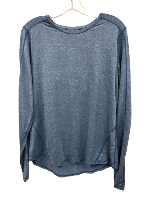 Sweaty Betty Size M Blue Synthetic Athletic Long Sleeve Heathered Top Blue / M