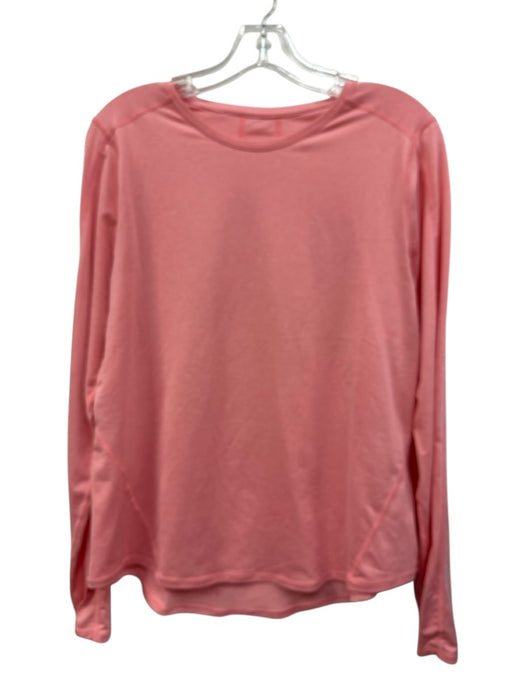 Sweaty Betty Size M Peach Synthetic Athletic Long Sleeve Heathered Top Peach / M