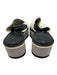 Clergerie Shoe Size 39 White, Black & Gray Leather Foam Sole Platform Sandals White, Black & Gray / 39