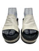 Clergerie Shoe Size 39 White, Black & Gray Leather Foam Sole Platform Sandals White, Black & Gray / 39
