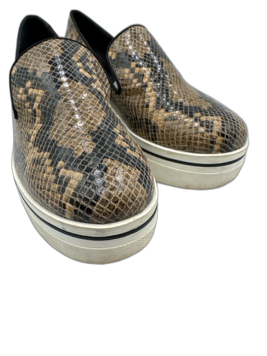 Stella McCartney Shoe Size 38 Brown, Black & White Faux Platform Sneakers Brown, Black & White / 38