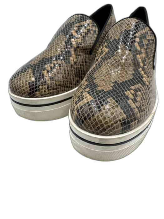 Stella McCartney Shoe Size 38 Brown, Black & White Faux Platform Sneakers Brown, Black & White / 38