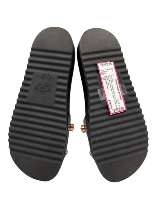 Sophia Webster Shoe Size 37 Black & Multi Rubber Crystal Embellishments Sandals Black & Multi / 37