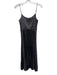 ALLSAINTS Size S Gray Brown Black Polyester Satin Spaghetti Strap Pleated Dress Gray Brown Black / S