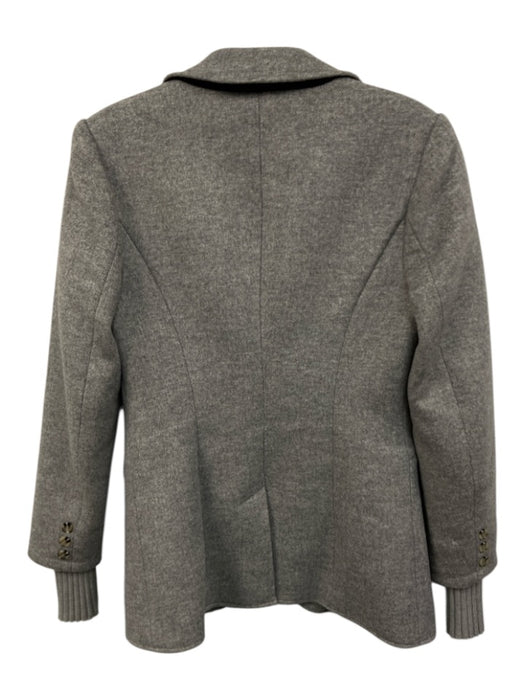 Favorite Daughter Size S Grey Wool Blend Lapel Faux front pockets Blazer Grey / S