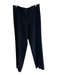 St John Caviar Size 12 Black No Fabric Tag Zip Fly Mid Rise Pleat Pants Black / 12