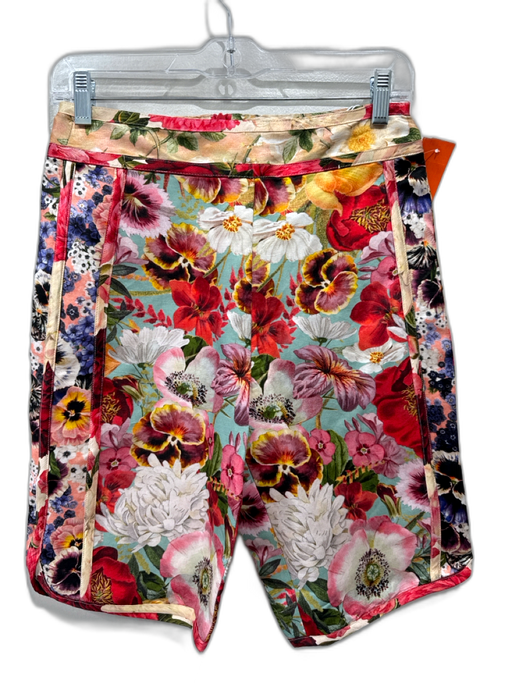 Zimmermann Size 0P Multicolor Linen & Silk floral print Shorts Multicolor / 0P