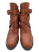 Burberry Shoe Size 37.5 Brown Leather Almond Toe Stacked Block Heel Booties Brown / 37.5