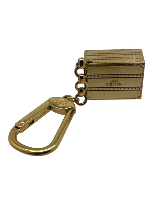 Louis Vuitton Gold Charm Key Holder Keychain Gold