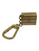 Louis Vuitton Gold Charm Key Holder Keychain Gold