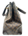 Louis Vuitton Brown Print Leather Gold hardware 2 handles Bag Brown Print / M