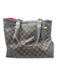 Louis Vuitton Brown Print Leather Gold hardware 2 handles Bag Brown Print / M