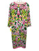 CK Bradley Size Large Green, Yellow, Pink Long Sleeve Abstract Floral Dress Green, Yellow, Pink / Large