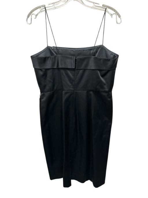 Lily Pulitzer Size 8 Black Cotton Blend Spaghetti Strap Brooch Fold Over Dress Black / 8