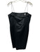Lily Pulitzer Size 8 Black Cotton Blend Spaghetti Strap Brooch Fold Over Dress Black / 8