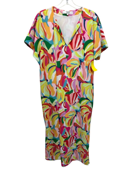 CROSBY by Mollie Burch Size XS Red, Yellow, Blue, Cream, Black Polyester Dress Red, Yellow, Blue, Cream, Black / XS