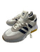 Adidas Shoe Size 7 New White & Blue Leather Solid Sneaker Men's Shoes 7