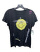 Zadig & Voltaire Size L Black, Yellow & Purple Linen & Modal Graphic Top Black, Yellow & Purple / L