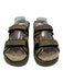 Chanel Shoe Size 39 Beige & Black Cow Hair Fur interior Velcro Strap Sandals Beige & Black / 39