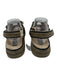 Chanel Shoe Size 39 Beige & Black Cow Hair Fur interior Velcro Strap Sandals Beige & Black / 39