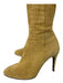 Angela Mitchell Shoe Size 39.5 light brown Suede Thigh High embossed Boots light brown / 39.5