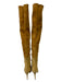 Angela Mitchell Shoe Size 39.5 light brown Suede Thigh High embossed Boots light brown / 39.5