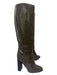 Bottega Veneta Shoe Size 38.5 Olive Green Patent Leather Square Toe Boots Olive Green / 38.5